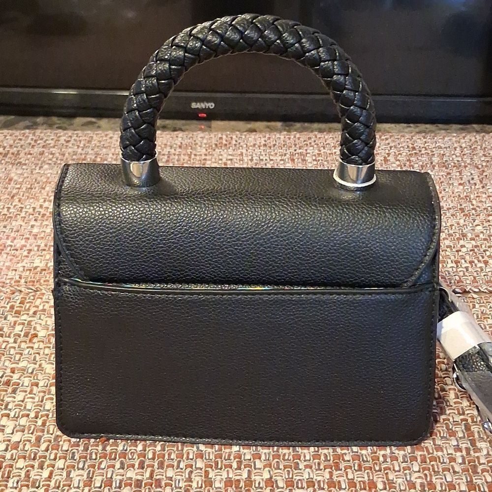 CXL BRAIDED HANDLE JARDIN CROSSBODY BLACK BAG NEW WITH TAGS - Picture 3 of 6